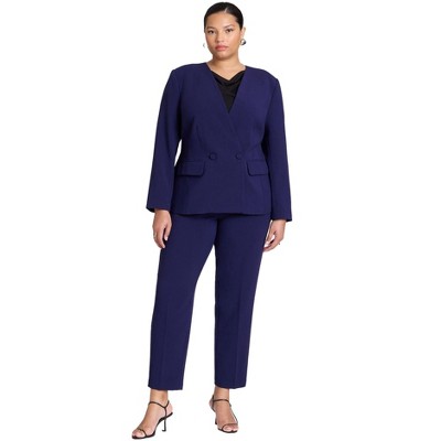 ELOQUII Women's Plus Size The 365 Semi Stretch Slim Leg Pant