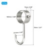 Unique Bargains Stainless Steel Anti-Rust Adjustable Closet Pipe Rod Hooks 10 Pcs - 2 of 3