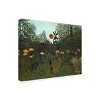 Trademark Fine Art - Henri Rousseau  Rousseau's Jungle VI Canvas Art - 4 of 4