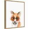 16"x20" Fox in Glasses Artwork by Mercedes Lopez Charro: Vertical Lithograph, Amanti Art - 2 of 4