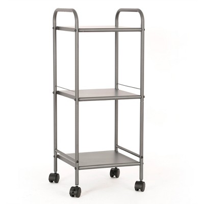3 Shelf Utility Storage Cart Gray - Room Essentials™
