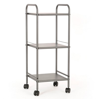 Photo 1 of 3 Shelf Utility Storage Cart Gray - Room Essentials&#8482;