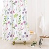 Emanuela Carratoni New Floral Romance Shower Curtain - Deny Designs: Botanical Pattern, Microfiber, Machine Washable - 3 of 4