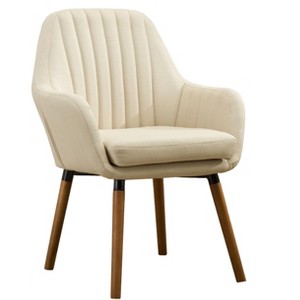NicBex Polyester Accent Chair,Upholstered Living Room Chairs with Pleated Backrest and Wood Legs,Cozy Armchair,Accent Chairs for Living Room - 1 of 4