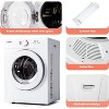 EUHOMY Compact Electric Dryer in White - 4 of 4
