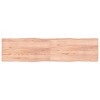 vidaXL Table Top Light Brown 78.7"x19.7"x(0.8"-1.6") Treated Solid Wood Live Edge - 2 of 4
