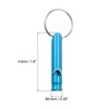 Unique Bargains Aluminum Alloy Camping Hunting Outdoor Survival Signal Whistles with Keychains 6 Pcs - 2 of 4