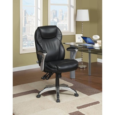 Ergo-Executive Chair Black Leather - Serta