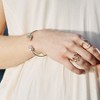 Sanctuary Project by sanctuaire Rose Quartz Pillar Cuff Bracelet Gold - 3 of 3
