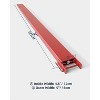Pallet Fork Extension with Tire Chain 72 Inch Length 4.5 Inch Width, Heavy Duty Steel Pallet Extensions for Forklift Truck, Red - 4 of 4