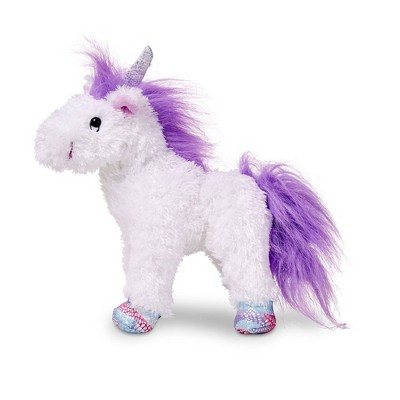 pink and purple unicorn stuffed animal