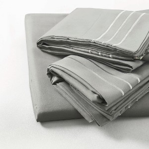 6 Piece Bed Sheets Set Ultra Soft Brushed Microfiber Solid Sheets with Pillowcases - Cotton Passion - 1 of 4