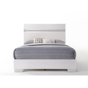 Queen Size Platform Bed with Headboard for Bedroom - 1 of 4