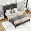 Tangkula Twin / Full / Queen Size Bed Frame w/ Tufted Headboard & Wooden Slats Easy Assembly - 2 of 4