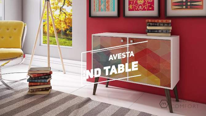 Avesta 2.0 Double Side Table - Manhattan Comfort, 2 of 15, play video