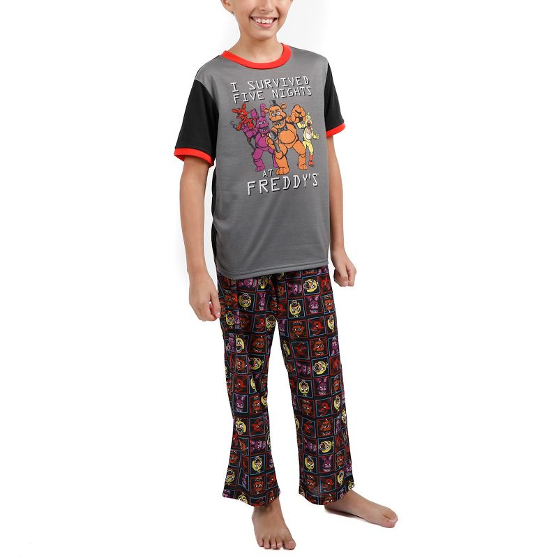 Five Nights at Freddy's Horror Video Game Youth Boys Pajama Sleep Wear Set, 1 of 7