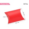 Unique Bargains Wedding Birthday Party Paper Candy Gift Wrap Boxes with Ribbons 50 Pcs - 2 of 4