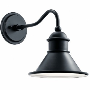 Northland 12" 1 Light Outdoor Wall Light in Black - 1 of 4