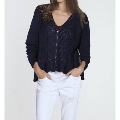 Women's Abigail Cable Vee - LABEL+thread