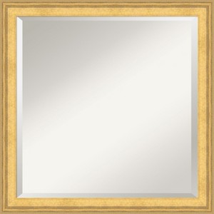 Amanti Art Owen Gold Beveled Wood Framed Bathroom Vanity Wall Mirror - 1 of 4