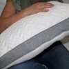 TopComfy Support Pillow Geli Pillow with Water Activated Cooling Gel for Ultimate Sleep Comfort, White, 23.5"*8"*8" - 3 of 4