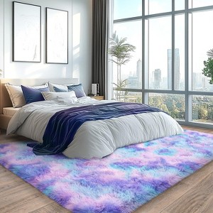 LOVEVOOK Rugs for Living Room, Fluffy Area Rugs for Bedroom, Soft Carpet Shag Kids Room Rug, Non-Slip Rugs Indoor - 1 of 4