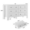 Whizmax 6 Drawer Dresser for Bedroom, Modern Double Dresser Organizer with Storage Drawers, Wooden Chests of Drawers for Bedroom, Hallway - 4 of 4