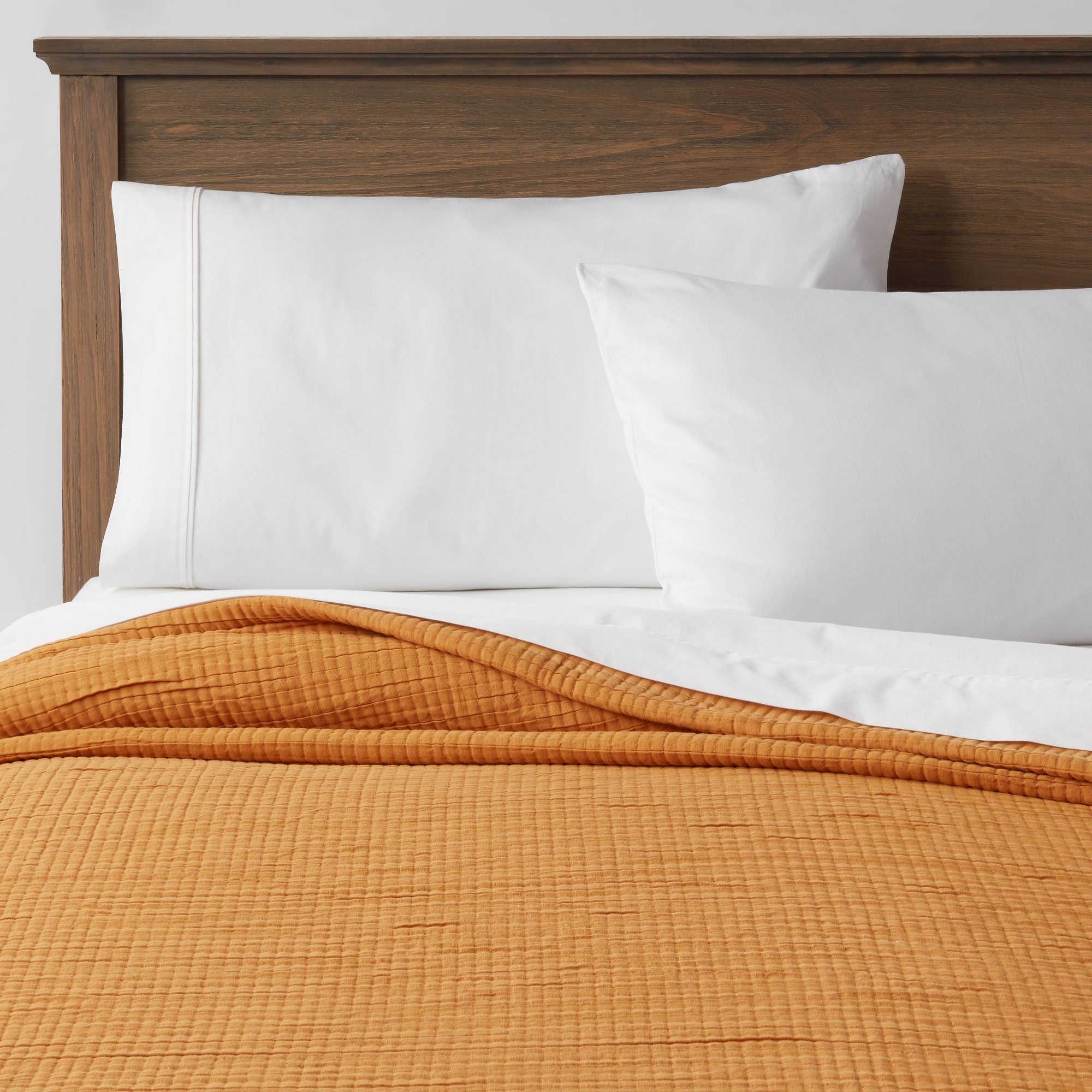King Plus Double Cloth Quilt Mustard - Threshold™