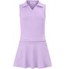 Tennis Dress for Women Golf Outfits with Shorts Sleeveless Active Exercise Athletic Dresses for Women - 2 of 3