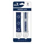 BabyFanatic Officially Licensed Unisex Pacifier Clip 2-Pack - NFL Dallas Cowboys - Officially Licensed Baby Apparel