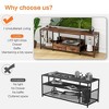 LED TV Stand For 60"/70"/75" TV, Modern Television Table With Storage, Center Media Console With Drawer And Power Outlet - 4 of 4