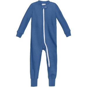 City Threads USA-Made Organic Cotton Super-Soft Footless Zip Footie - 1 of 4
