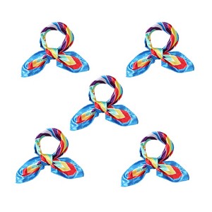 Allegra K Women's Soft Square Neck Scarves Multi Pattern Neckerchief - 1 of 4