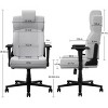 Gaming Chair Modern with Lumbar Support and Adjustable Arms for Home Office 22in Wide Seat - 3irtyhousy - 4 of 4