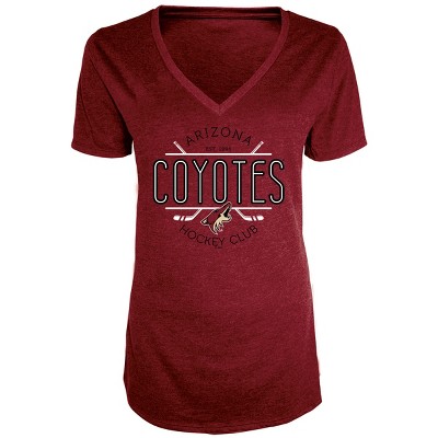 NHL Arizona Coyotes Women's Blade V-Neck T-Shirt L