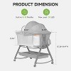 MYKKO 3 in 1 Baby Bassinet, Rocking Bassinets Bedside Sleeper, One-Second Convert Travel Portable Bassinet - 2 of 4