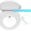 Non-Electric Bidet Toilet Seat - Adjustable Water Pressure & Nozzle, Dual Self-Cleaning, Soft-Close Design for Elongated or Round Toilets - 3 of 4