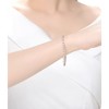 4mm Tennis Bracelet with Cubic Zirconia Stones, featuring a sleek and elegant design that highlights the sparkling brilliance of each stone. - 2 of 4