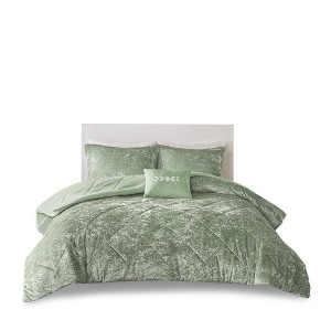 Gulches Twin Twin XL Pink Velvet 3 Piece Comforter Set with Pillow - 1 of 4