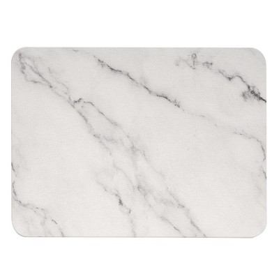 VECELO Dish Drying Mat for Kitchen Counter, Water-Absorbent Diatomaceous Stone Quick Dry Stone Drying Mat, Multi-Purpose Coffee Mat, Ivory-Marble