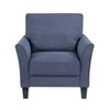 PAGED Upholstered Accent Chair Wood Living Room Chairs Contemporary Reading Chair with Slightly Flared Armrests and Plush Seat for Office - 2 of 4