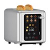WHALL Touchscreen Toaster 2 & 4 Slice, Stainless Steel Toaster with Digital Timer, 6 Bread & Shade Settings, Extra-Wide Slots, Bagel, Cancel, Defrost - 2 of 4