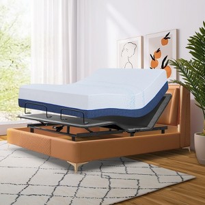 Vipbear Smart Adjustable Bed Frame with Mattress/Without Mattress,12/14 in Gel Memory Foam Medium-Firm Mattress in Box,Adjustable with Wireless Remote - 1 of 4