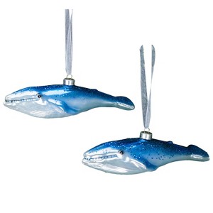 2pc Ornate Hand Made Glass Blown Christmas Ornaments Figurines Tree Decoration -  Every Day is Christmas - 1 of 4