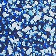 navy/turquoise mosaic dot