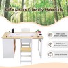 Kids Art Table Set, Multifunctional Drawing Table For Kids, Toddler Drawing Table With 2 Chairs, 6 Storage Boxes For Playroom, Kindergarten, Nursery - 2 of 4