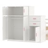 KTMBDW Twin Size Bed with Trundle, Wood Daybed with Storage Drawers and Wardrobe, Twin Trundle Bed for Kids, No Box Spring Needed - 4 of 4