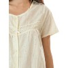 Casual Nights Women's Short Sleeve Eyelet Embroidered House Dress - 4 of 4