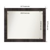 Amanti Art Odin Antique Bronze Non-Beveled Wood Framed Bathroom Vanity Wall Mirror - 3 of 4