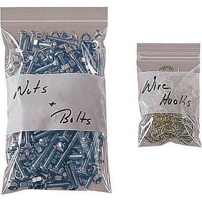 Staples 3W x 6L Reclosable Poly Bag 2.0 Mil 02-0306/R36